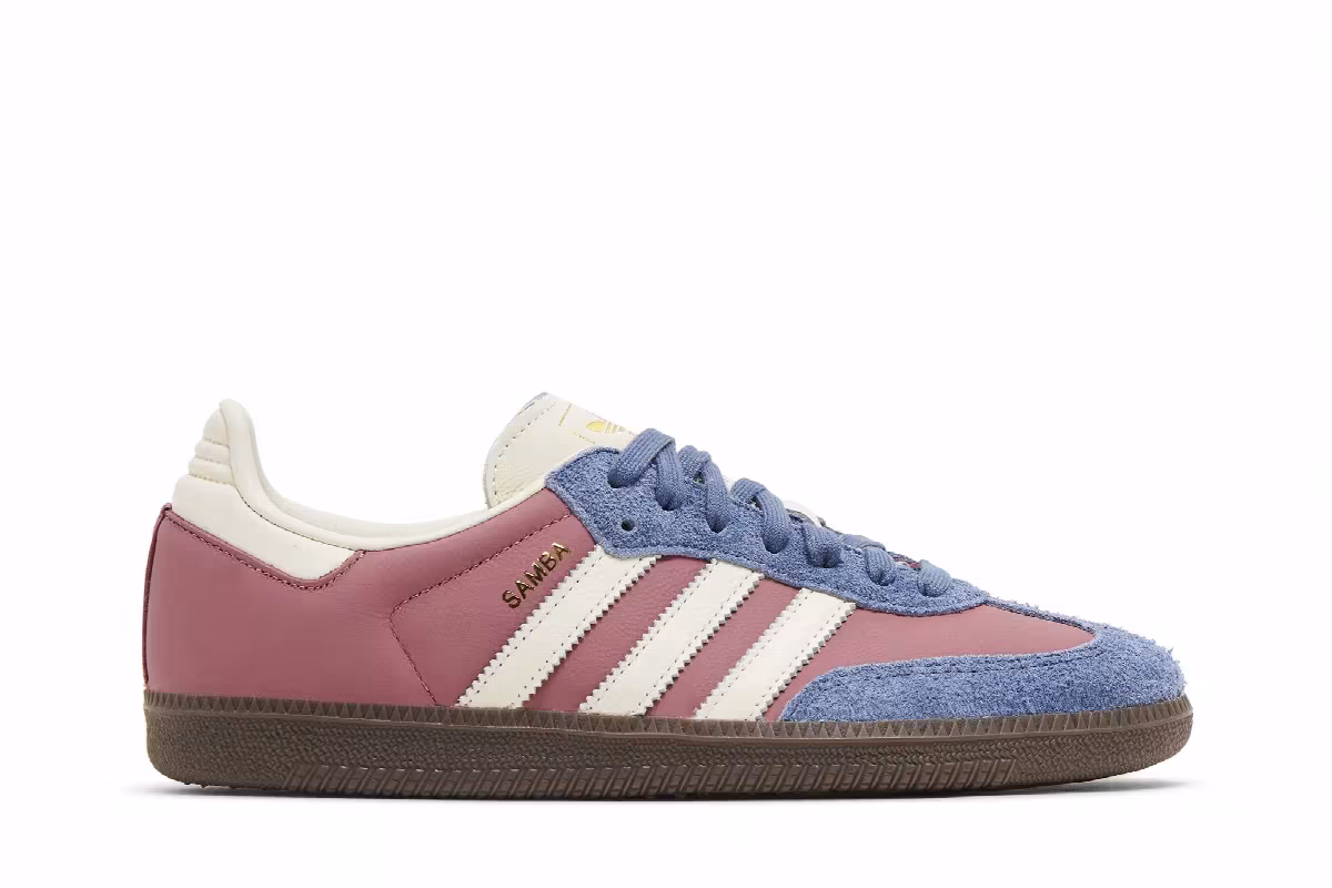 adidas Women's Samba OG Preloved Crimson Ink, view 2