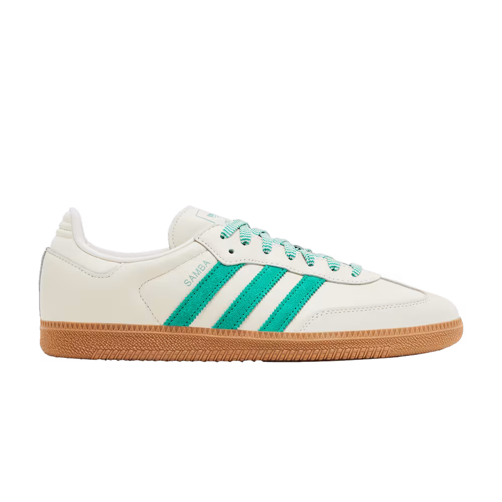 adidas Women's Samba OG Off White Court Green