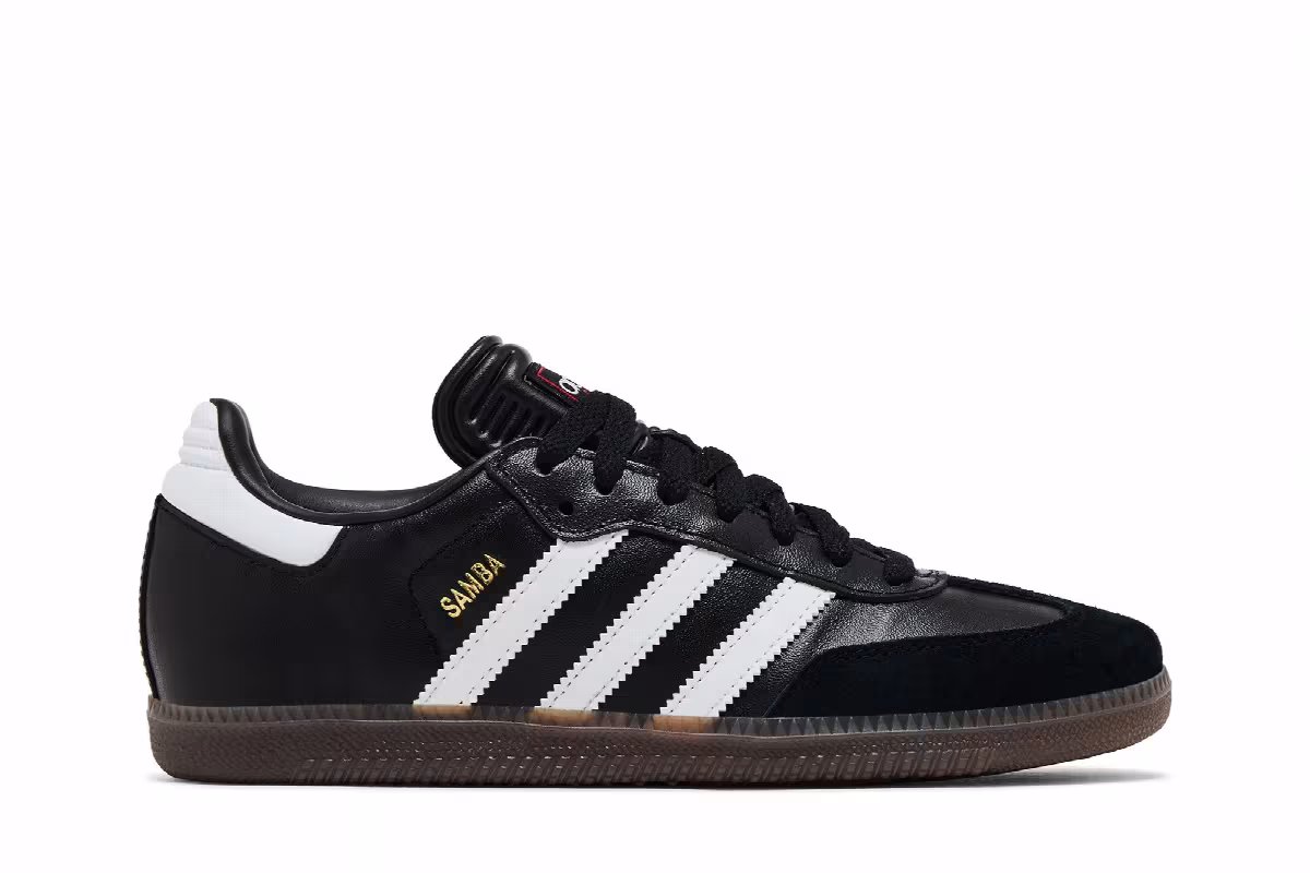adidas Samba Indoor K Black White Gum, view 2