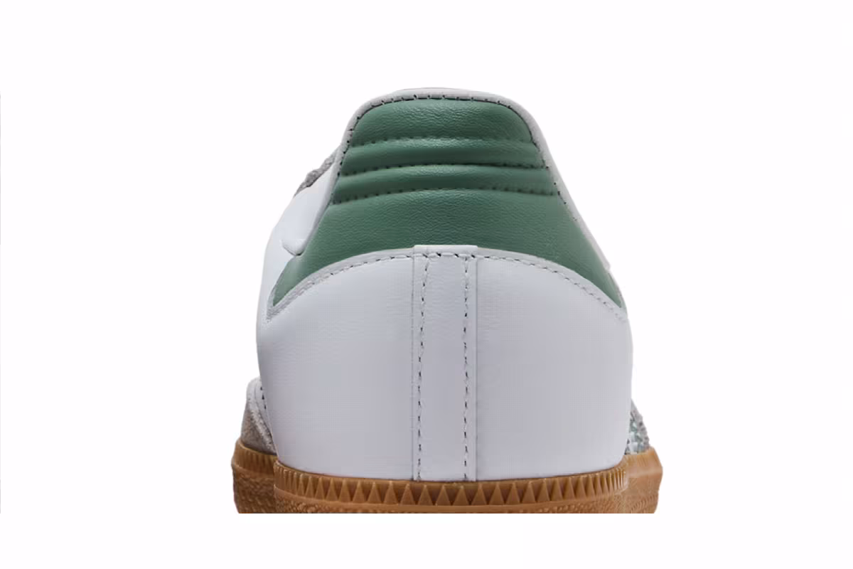 adidas Samba OG J White Silver Green, view 8