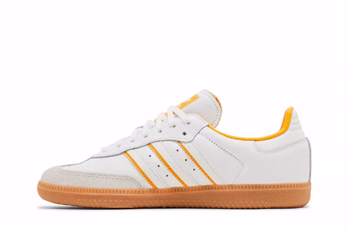 adidas Samba OG J White Crew Yellow, view 4