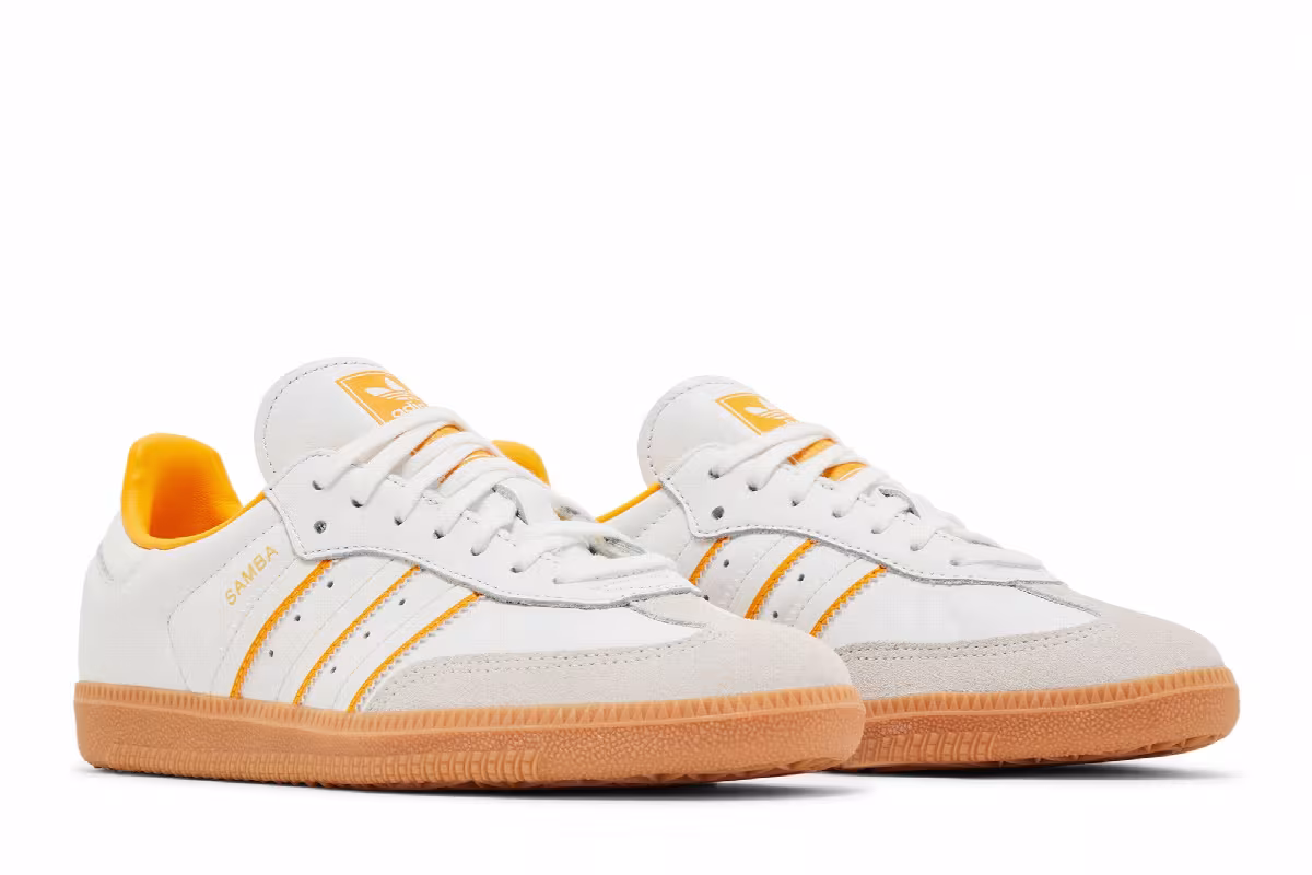 adidas Samba OG J White Crew Yellow, view 9