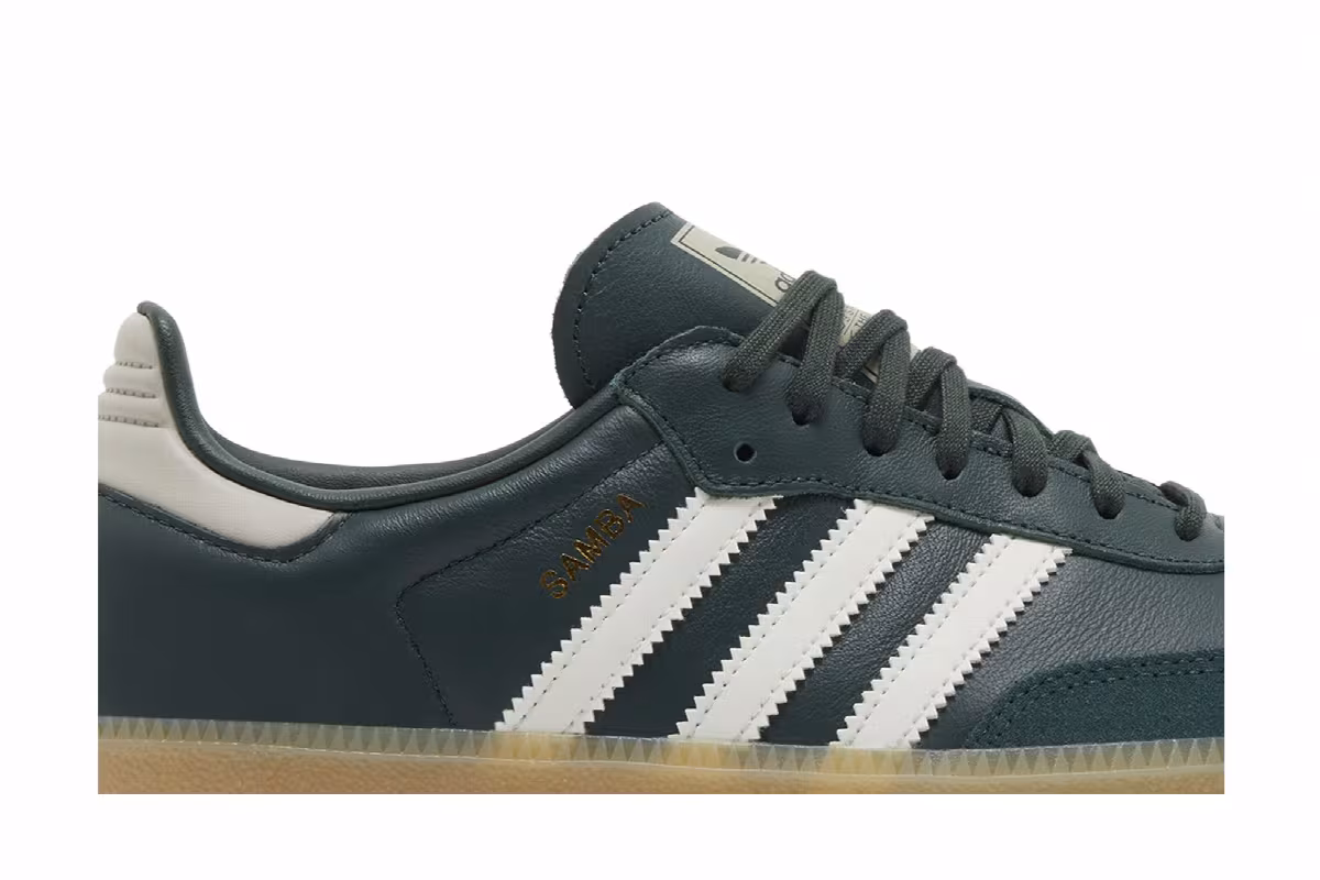 adidas Samba OG J Mineral Green, view 3