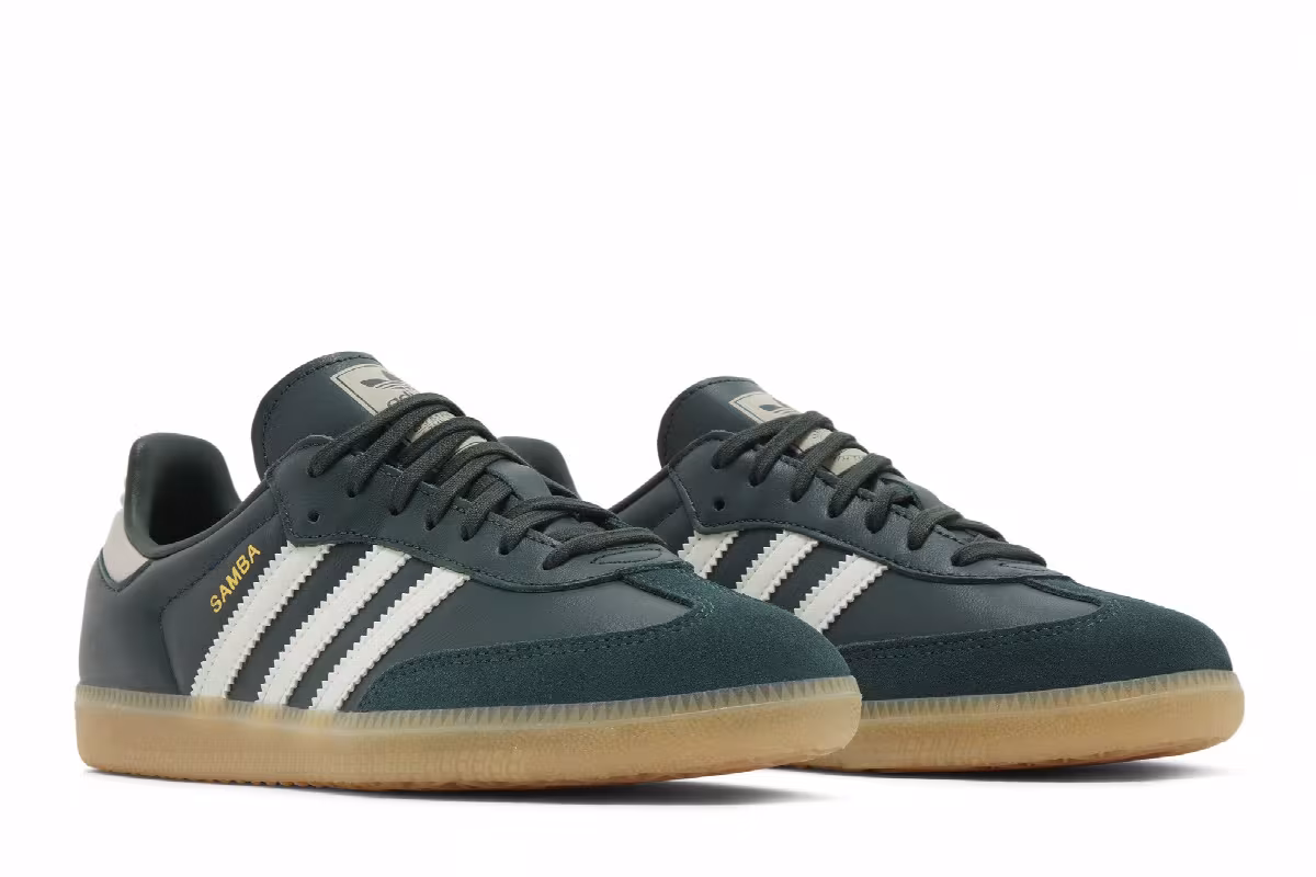 adidas Samba OG J Mineral Green, view 9