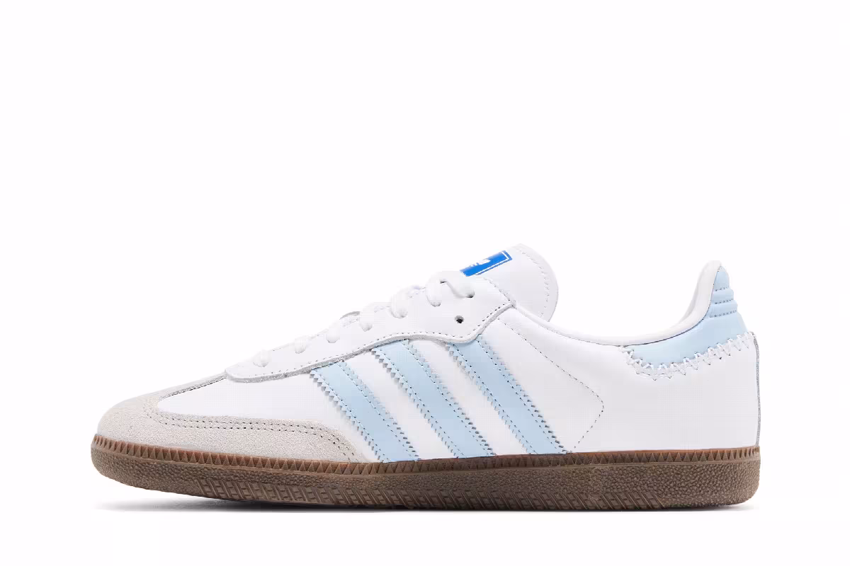 adidas Samba OG J White Clear Sky, view 4
