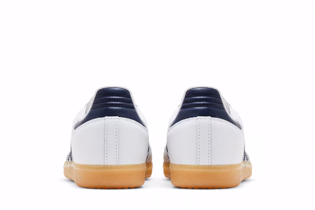 adidas Samba OG J White Collegiate Navy Gum, view 7