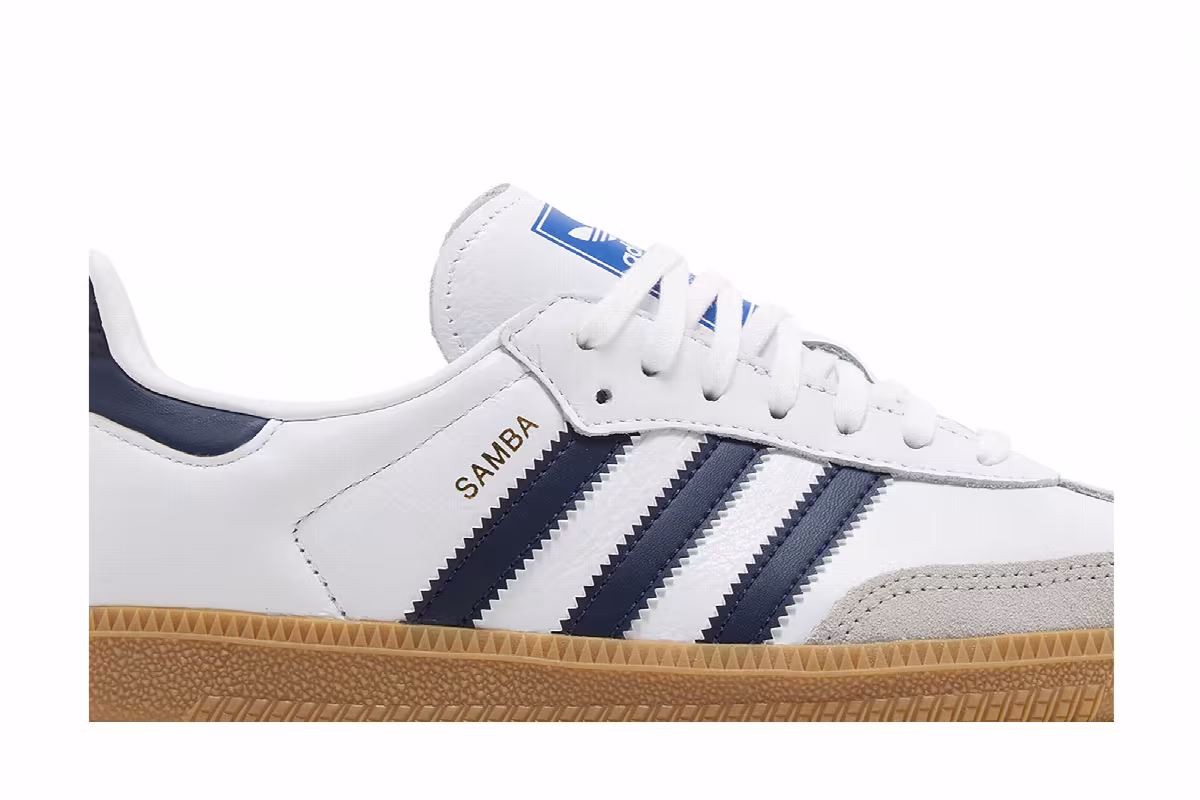 adidas Samba OG Big Kid White Night Indigo Gum, view 3
