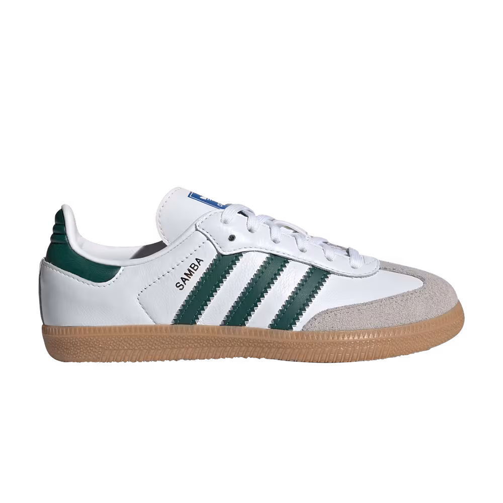 adidas Samba OG J White Collegiate Green Gum