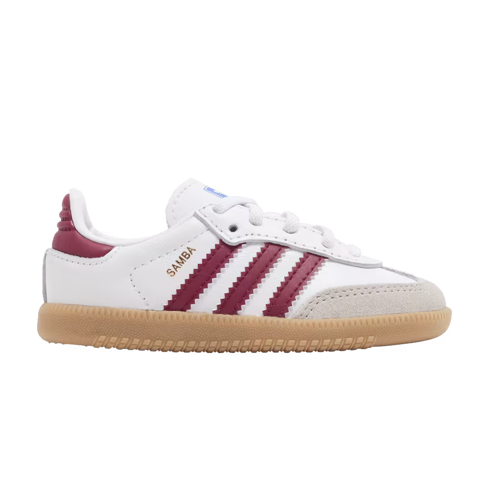 adidas Samba OG I White Collegiate Burgundy Gum