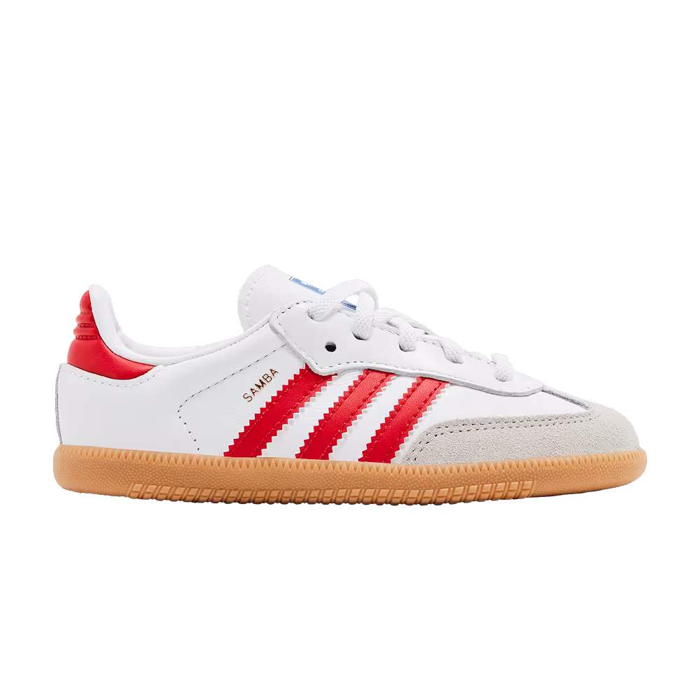 adidas Samba OG I White Collegiate Red Gum