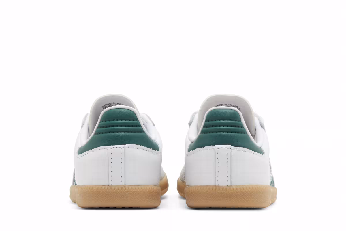 adidas Samba OG I White Collegiate Green Gum, view 7