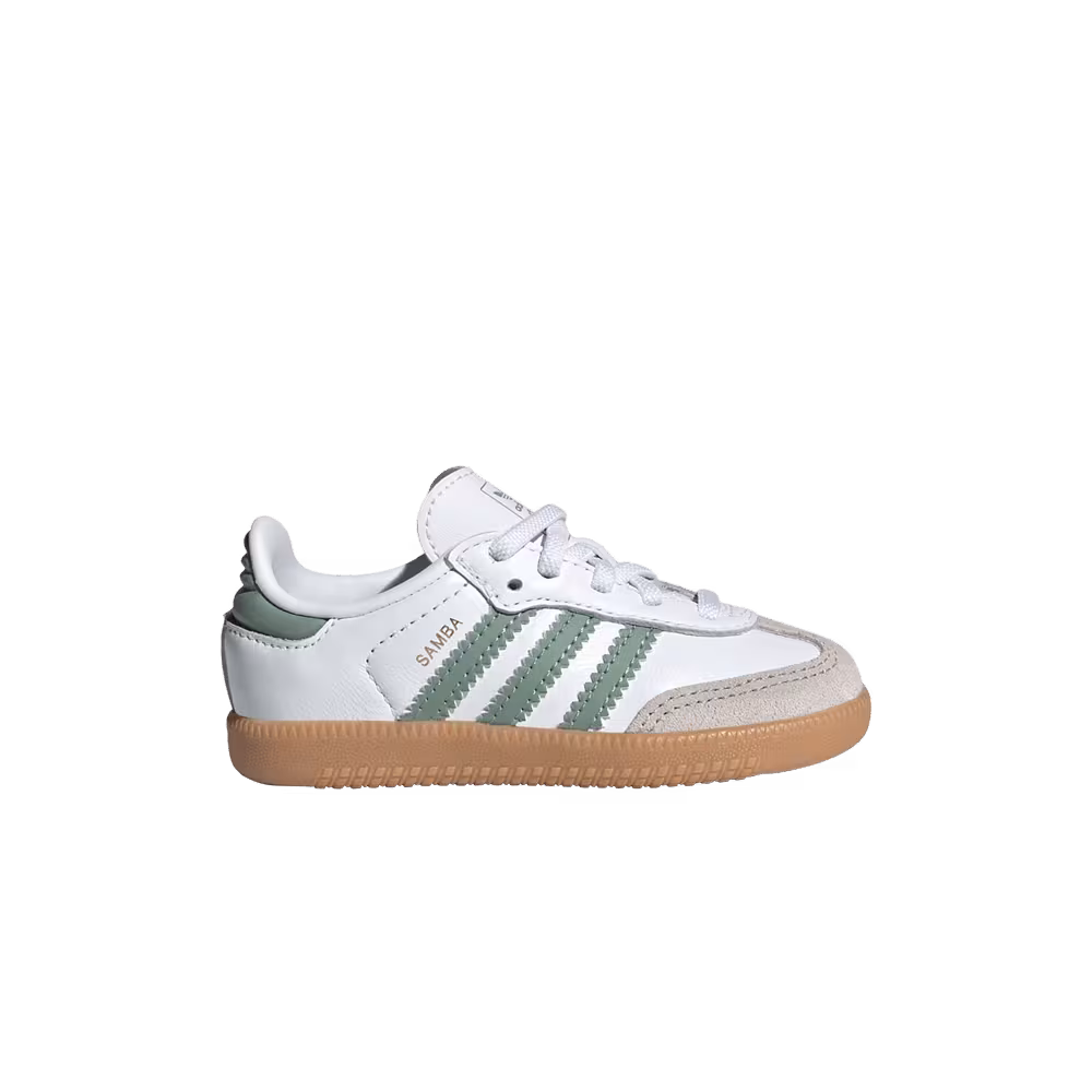 Adidas Samba OG I White Silver Green