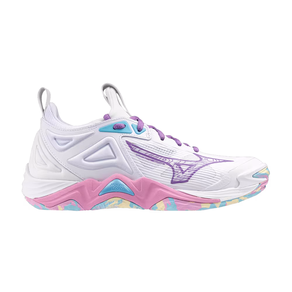 Mizuno Women's Wave Momentum 3 White Pink Tetra