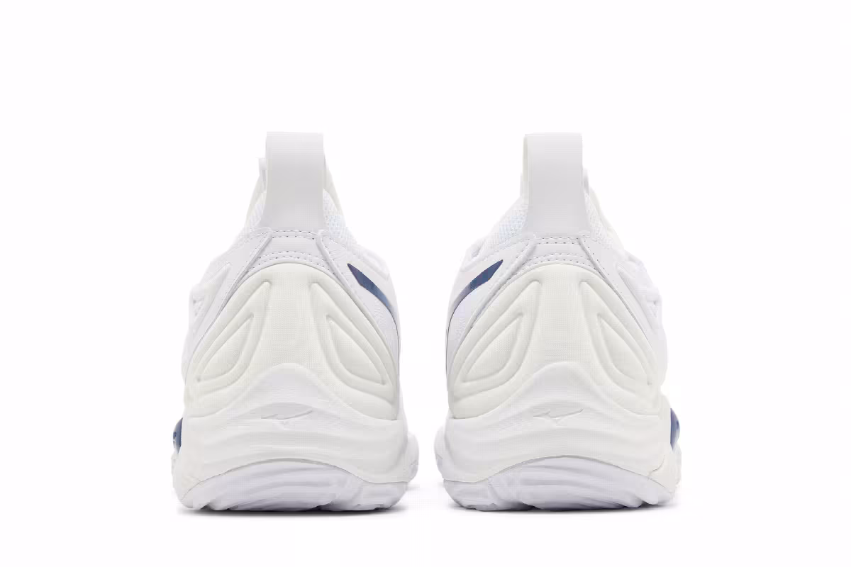 Mizuno Women's Wave Momentum 3 White Navy, view 7