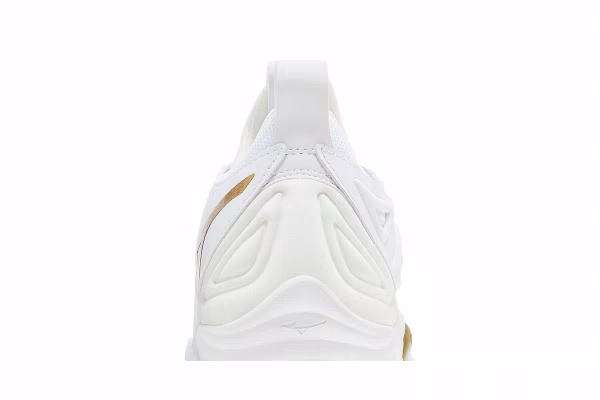 Mizuno Women's Wave Momentum 3 White Gold, view 8