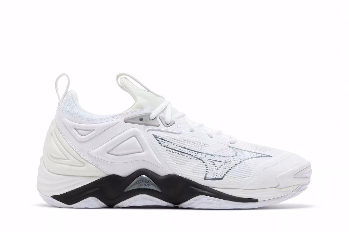 Mizuno Wave Momentum 3 White Black, view 2