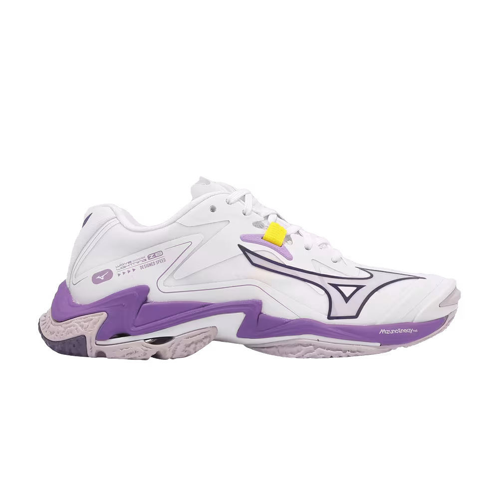 Mizuno Women's Wave Lightning Z8 White Patrician Purple