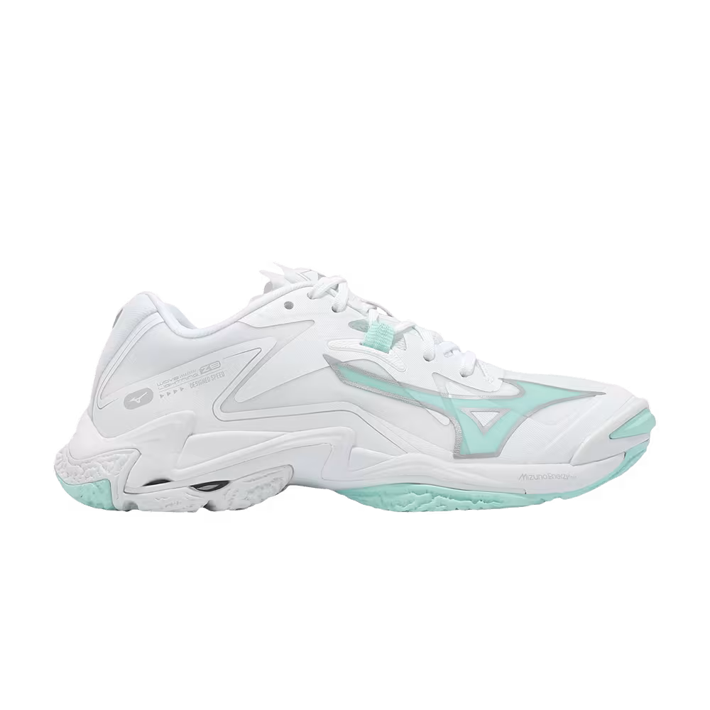 Mizuno Women's Wave Lightning Z8 White Blue Tint