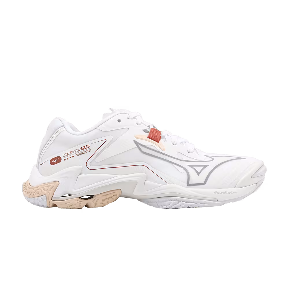 Mizuno Women's Wave Lightning Z8 White Peach Parfait