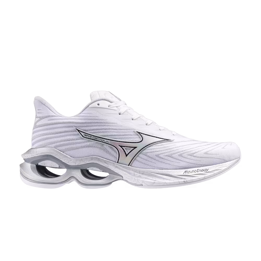 Mizuno Wave Creation 25 Anniversary White Silver