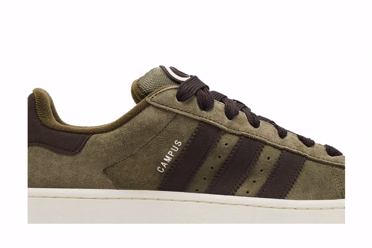 adidas Campus 00s Olive Strata Dark Brown, view 3