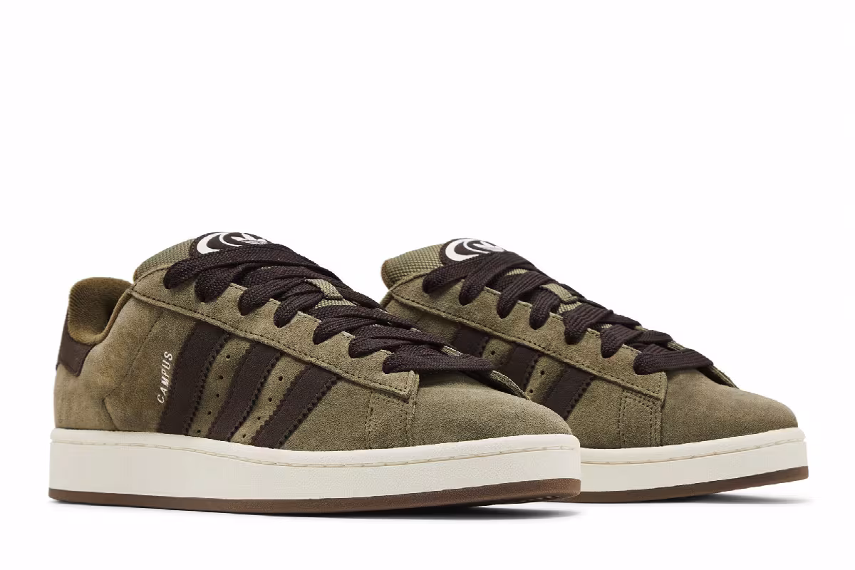 adidas Campus 00s Olive Strata Dark Brown, view 9