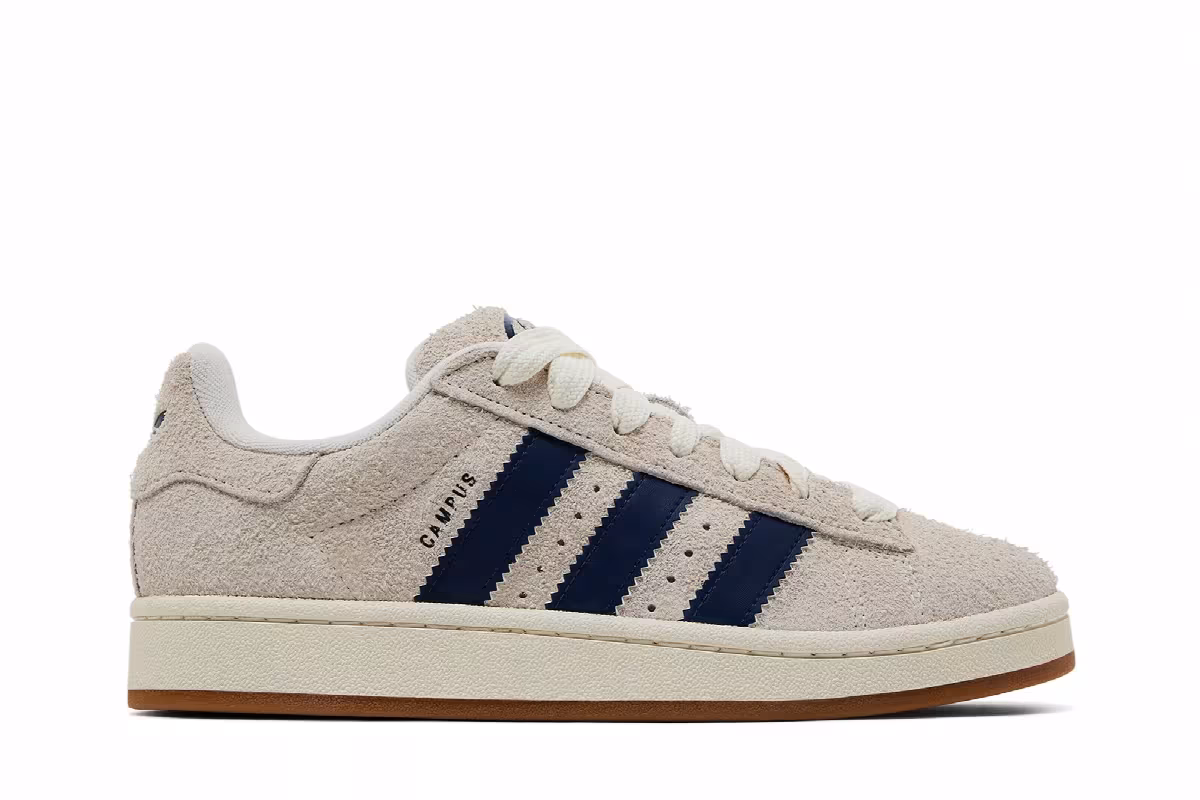 adidas Campus 00s Cream White Dark Blue, view 2