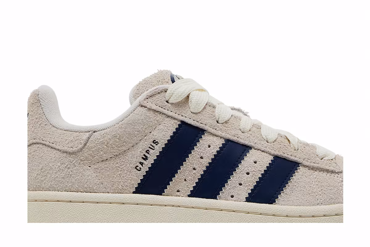 adidas Campus 00s Cream White Dark Blue, view 3