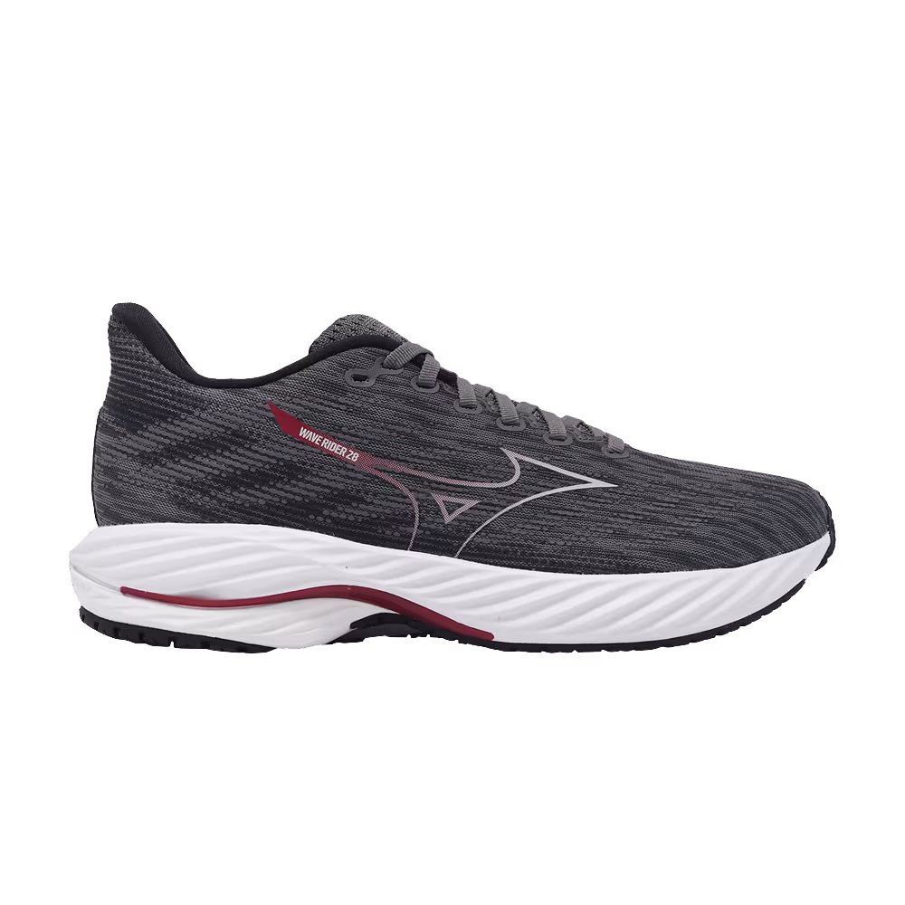 Mizuno Wave Rider 28 Quiet Shade Rumba Red