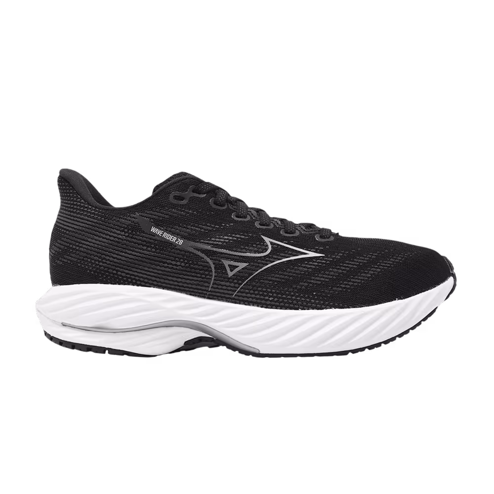 Mizuno Women's Wave Rider 28 Super Wide Black Silver