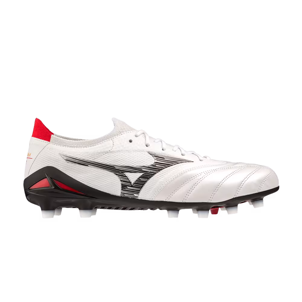 Mizuno Morelia Neo 4 Beta Made in Japan White Black Red