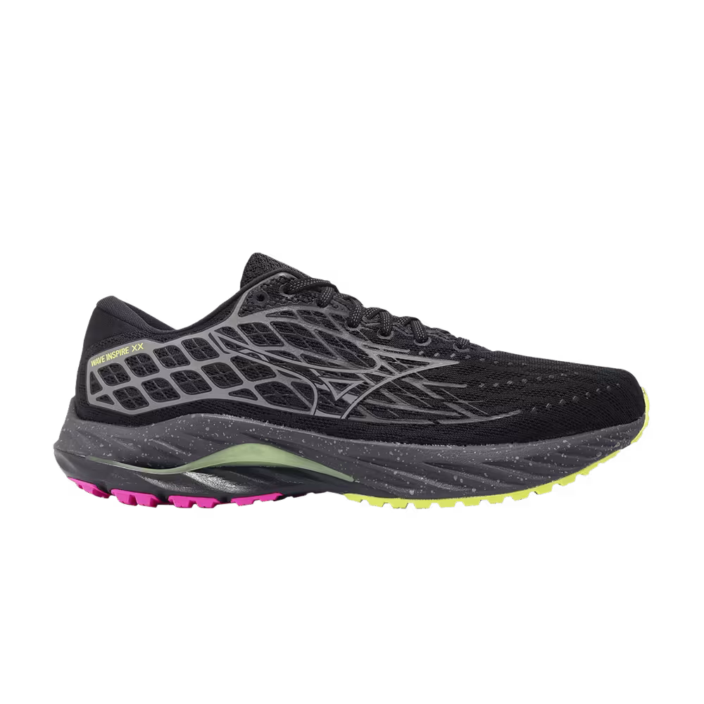 Mizuno Wave Inspire 20 Black Sunny Lime