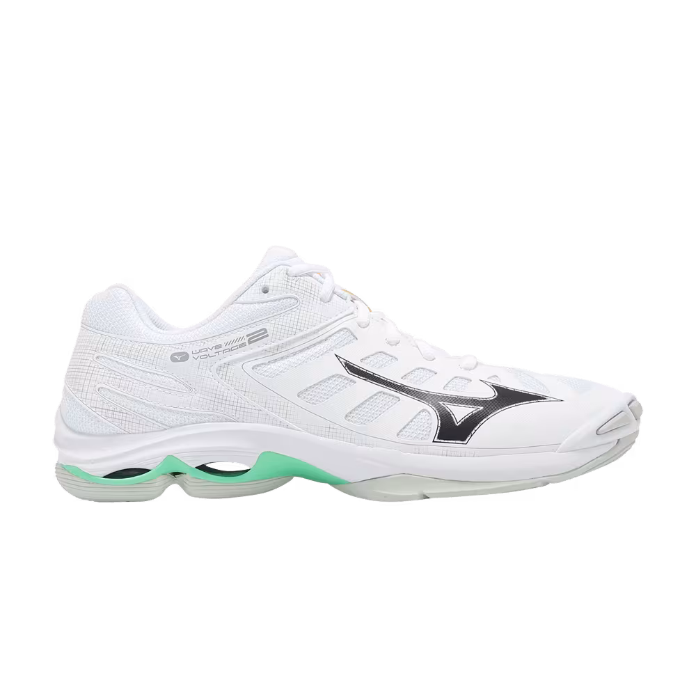 Mizuno Wave Voltage 2 White Black Frozen Emerald
