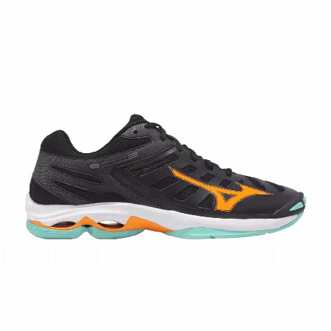 Mizuno Wave Voltage 2 'Black Tangelo Ice Green'