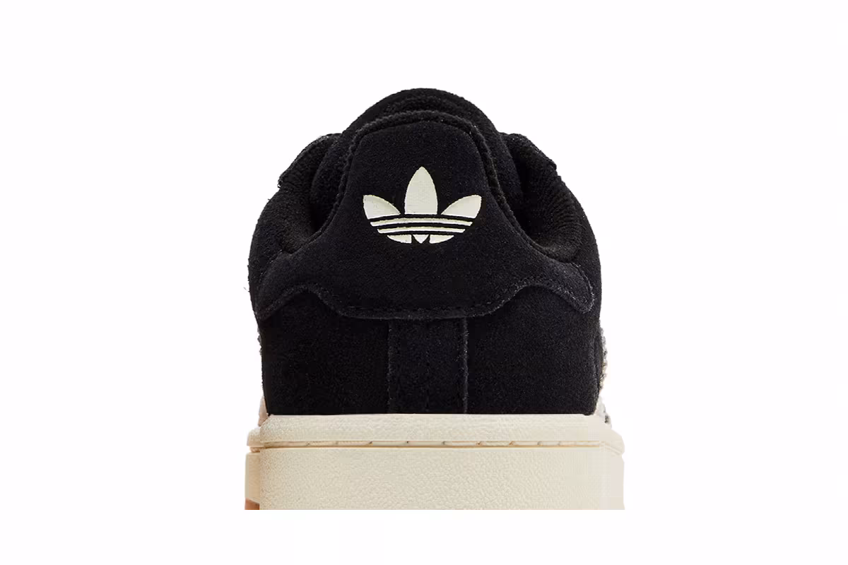 adidas Women's Campus 00s Black Cream White, view 8