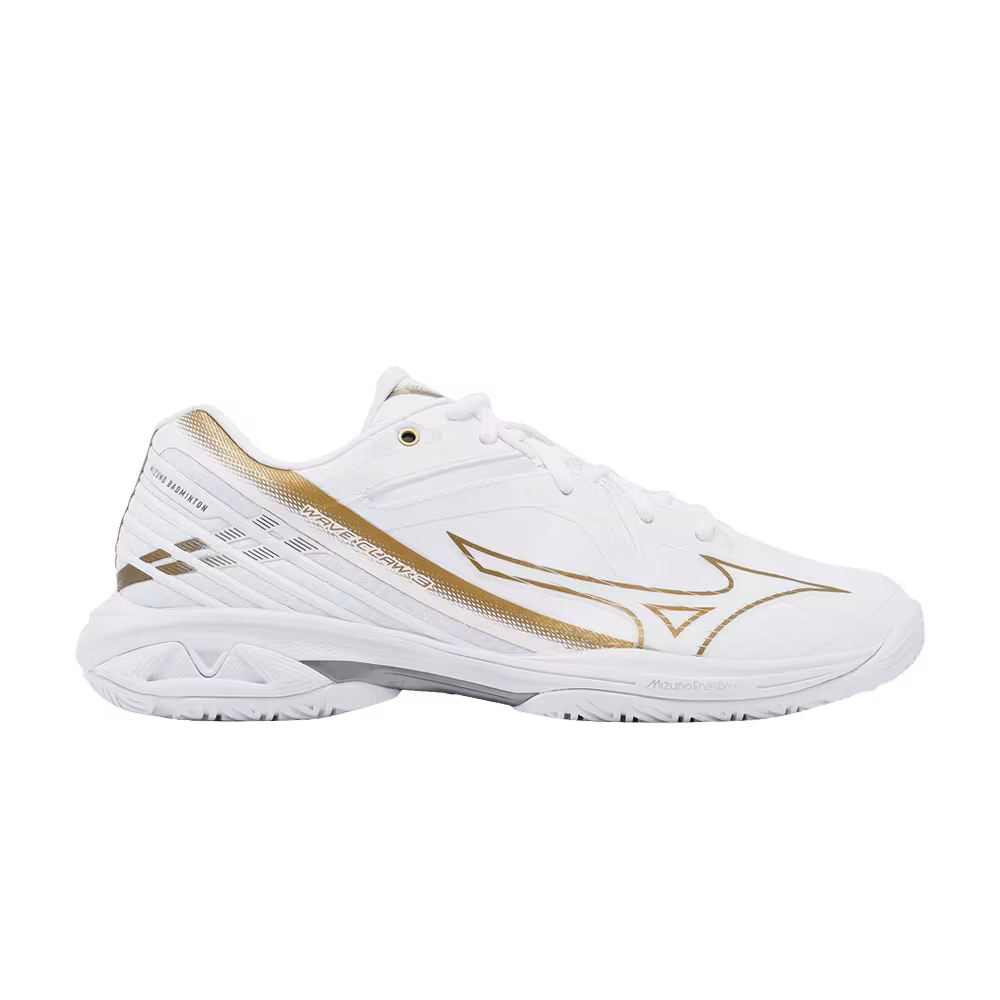 Mizuno Wave Claw 3 Wide White Gold