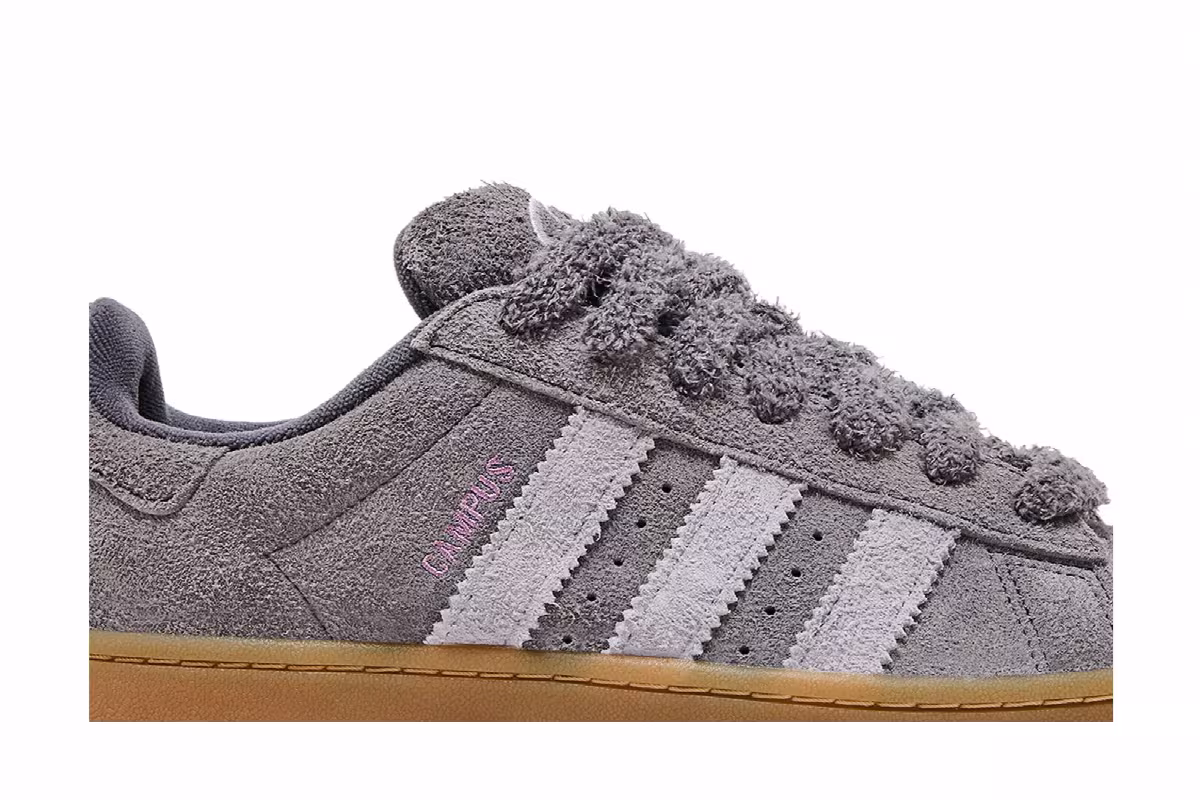 adidas Women's Campus 00s Trace Grey Preloved Purple, view 3