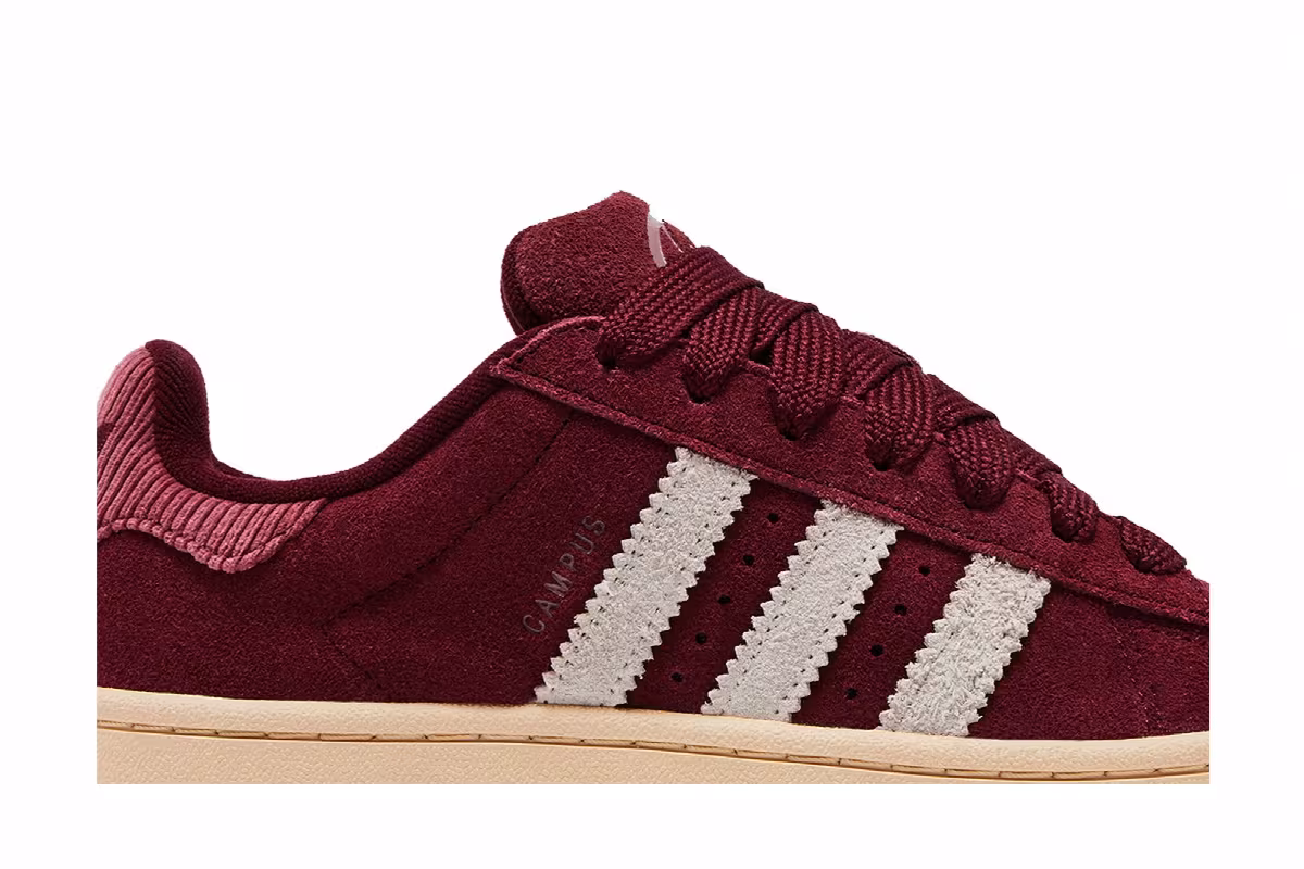 adidas Women's Campus 00s Shadow Red Off White, view 3