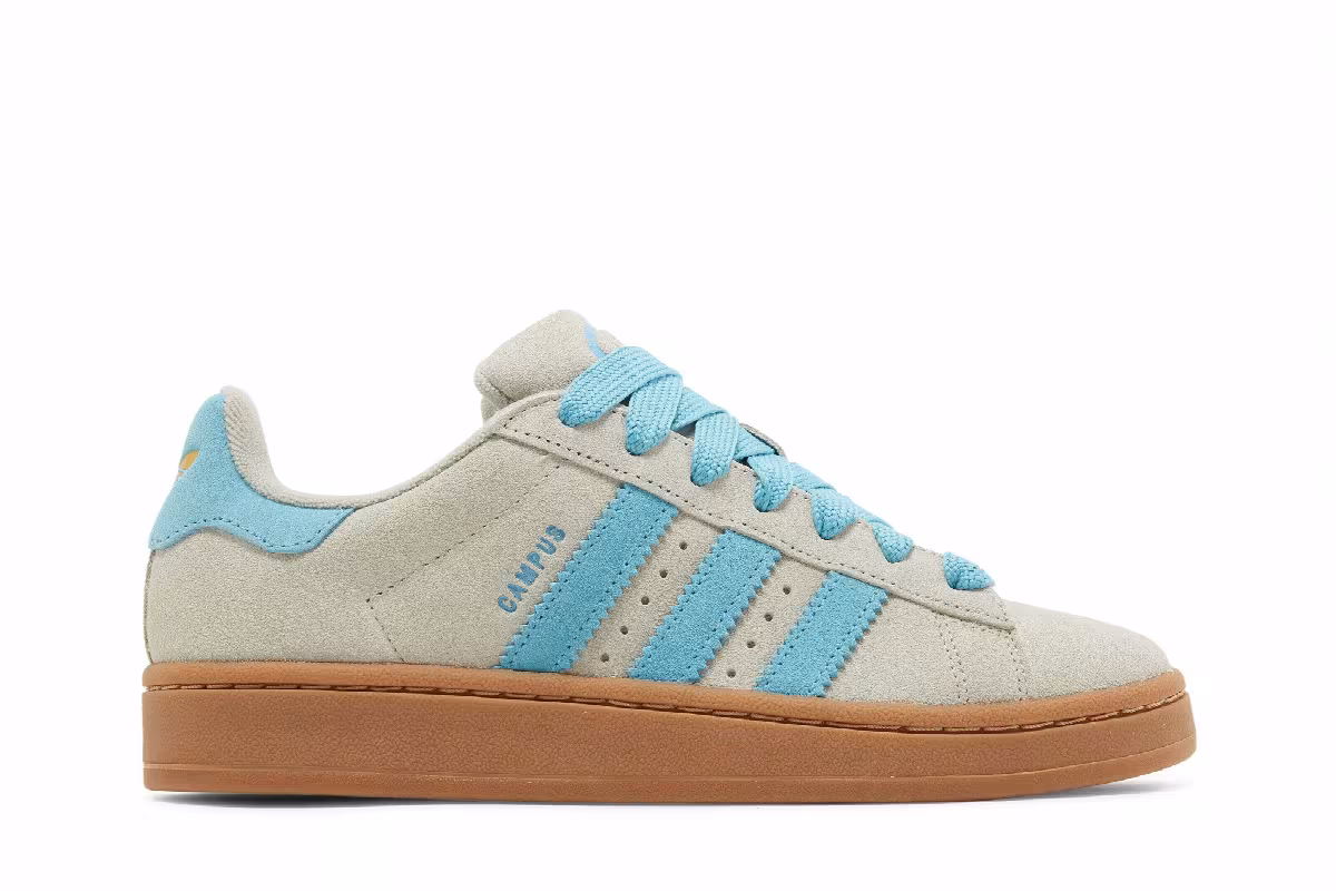 adidas Women's Campus Putty Grey Preloved Blue Gum, view 2