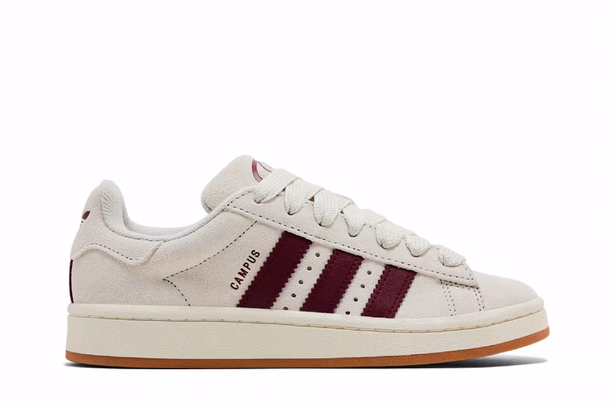 adidas Women's Campus 00s Orbit Grey Collegiate Burgundy, view 2
