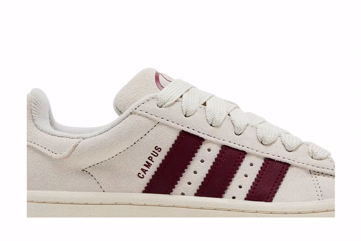 adidas Women's Campus 00s Orbit Grey Collegiate Burgundy, view 3