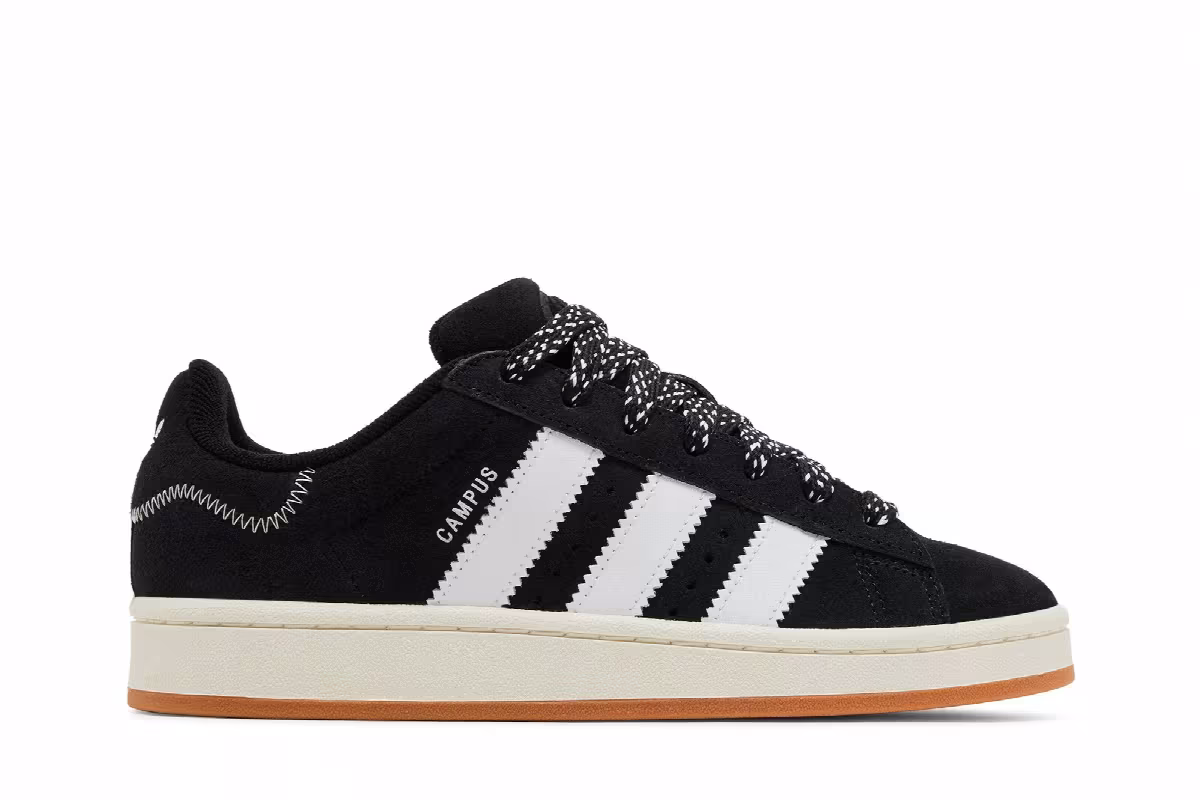 adidas Women's Campus 00s Black White, view 2