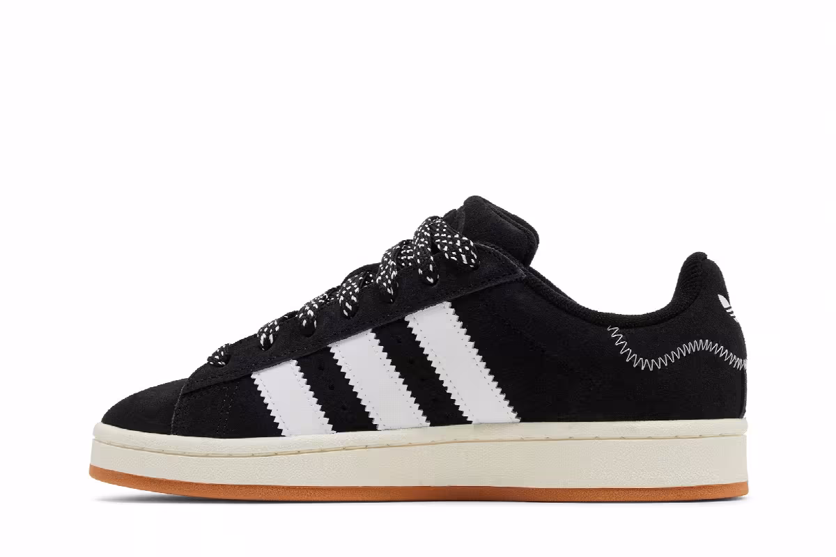 adidas Women's Campus 00s Black White, view 4