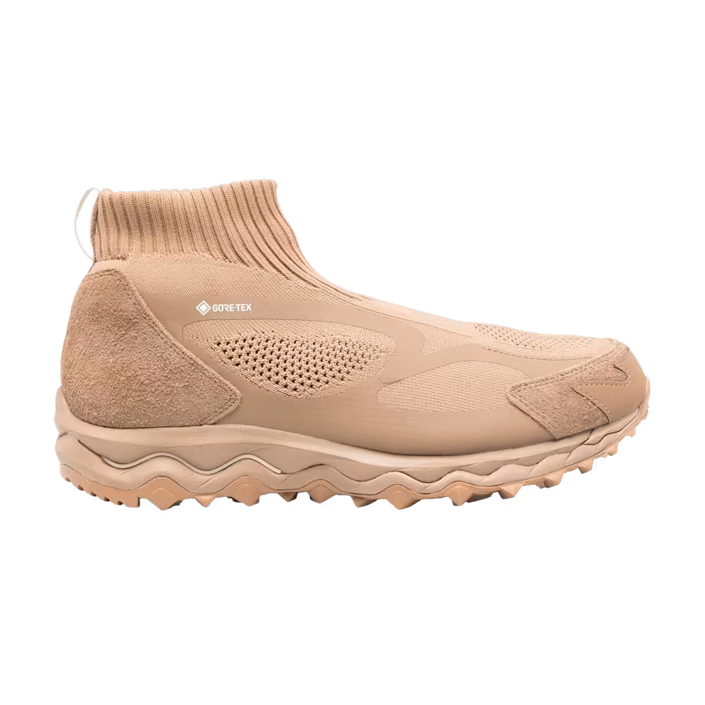 nonnative x Mizuno Wave Mujin TL Mid GORE-TEX Cognac