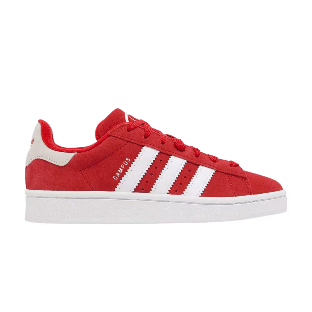 adidas Campus 00s J Scarlet - White Heel Tab