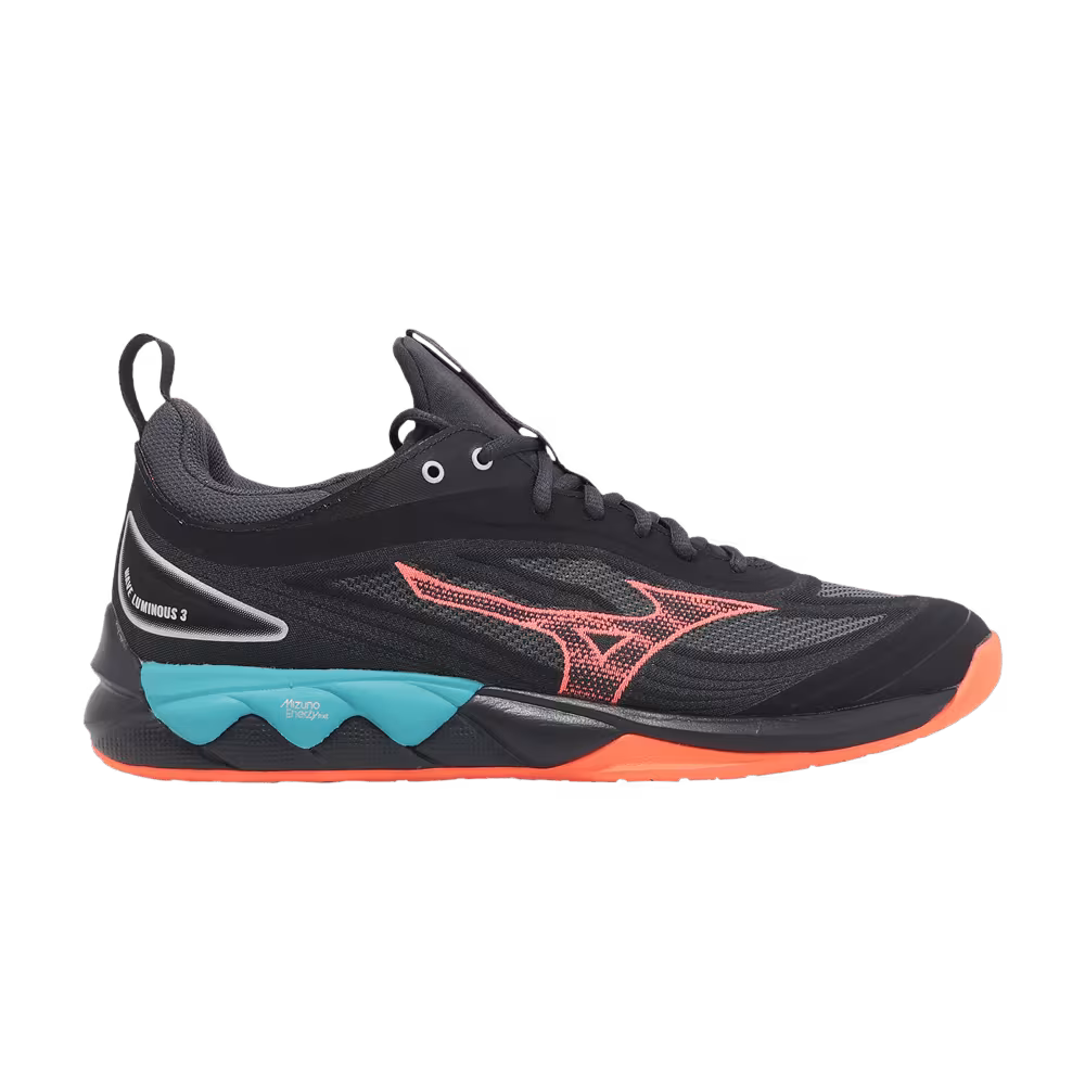 Mizuno Wave Luminous 3 Black Neon Flame
