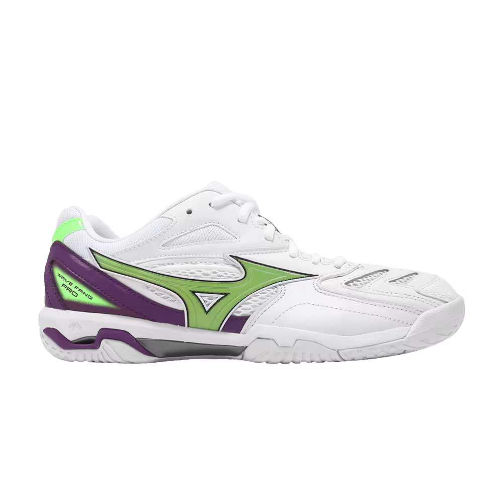Mizuno Wave Fang Pro White Purple Green