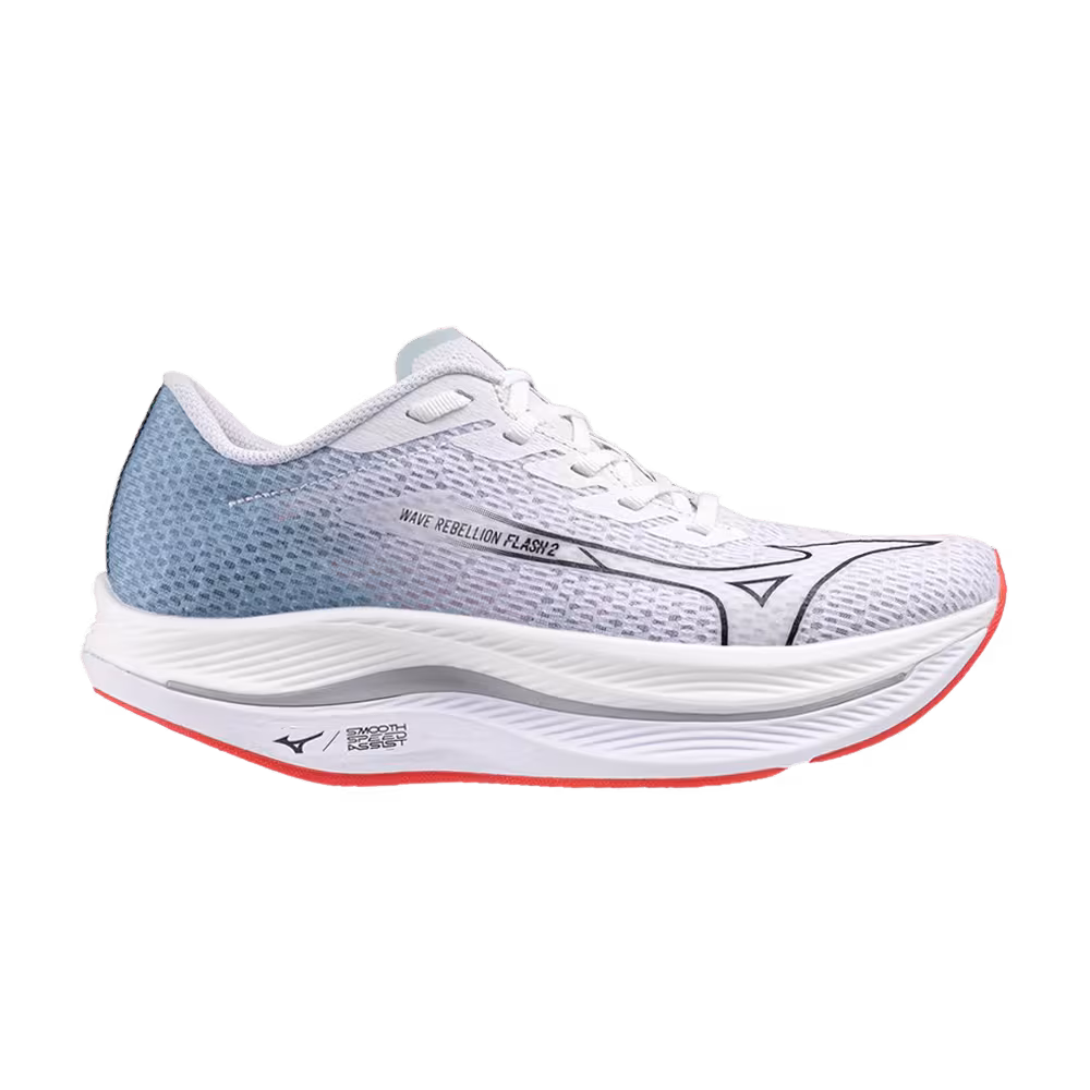 Mizuno Women's Wave Rebellion Flash 2 White Blue
