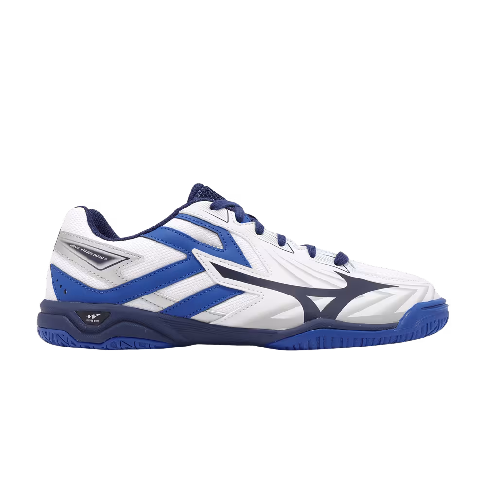 Mizuno Wave Kaiserburg 8 Wide White Estate Blue