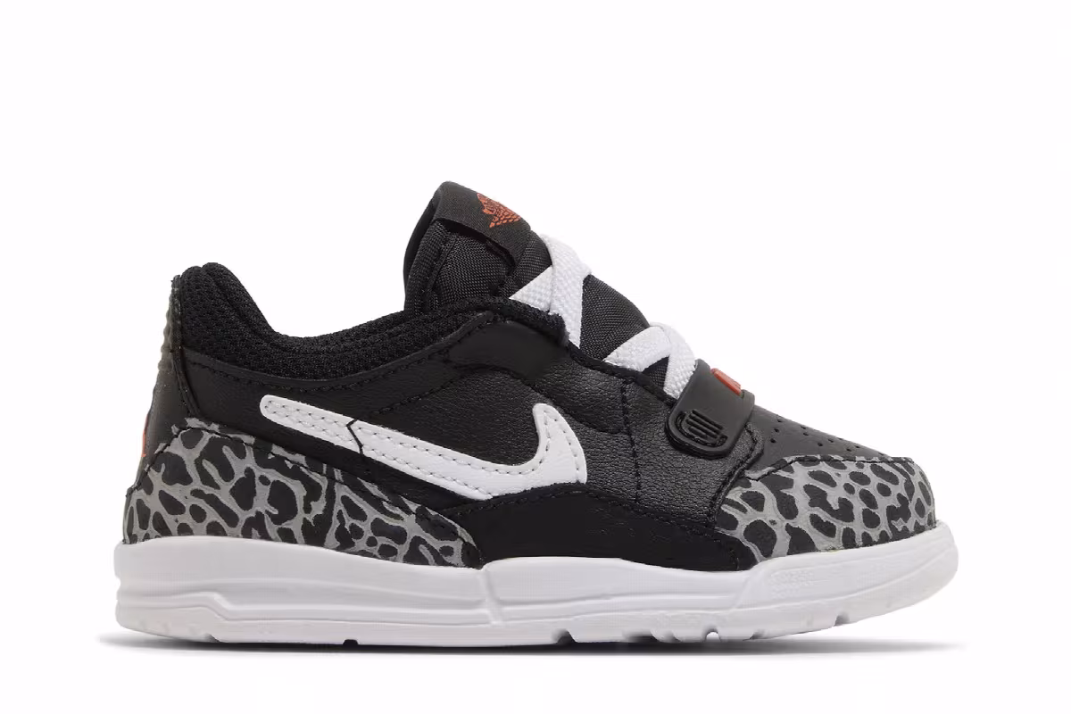 Air Jordan Legacy 312 Low TD Black White Safety Orange, view 2